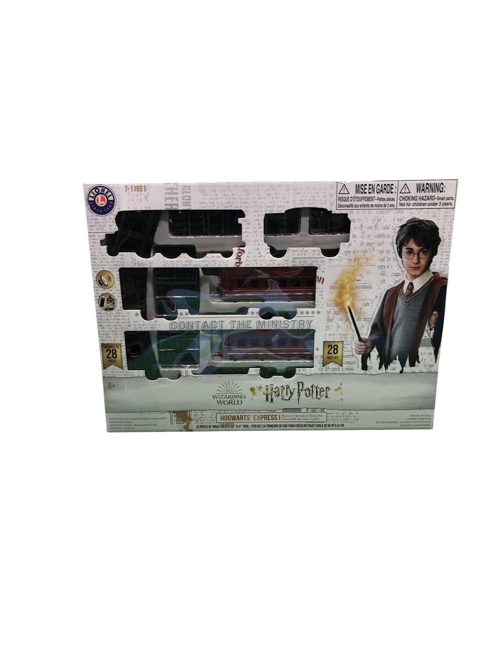 Lionel Harry Potter Hogwarts Express Battery Operated Train Set 7-11981 Red